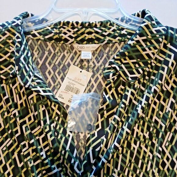 Cato Leopard Print Blouse22/24W. Very Cottage Core Boho 60% Cotton,40% Modal. - Picture 2 of 11